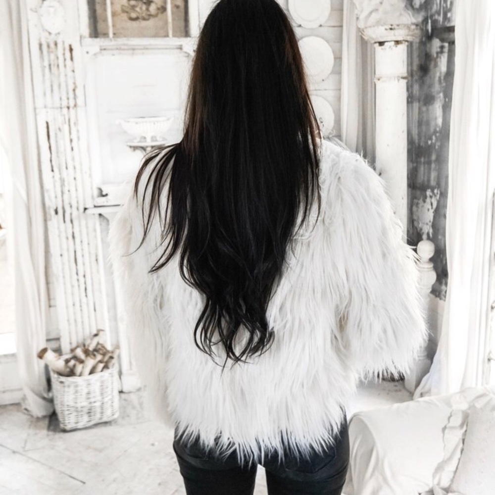 Fur faux coat